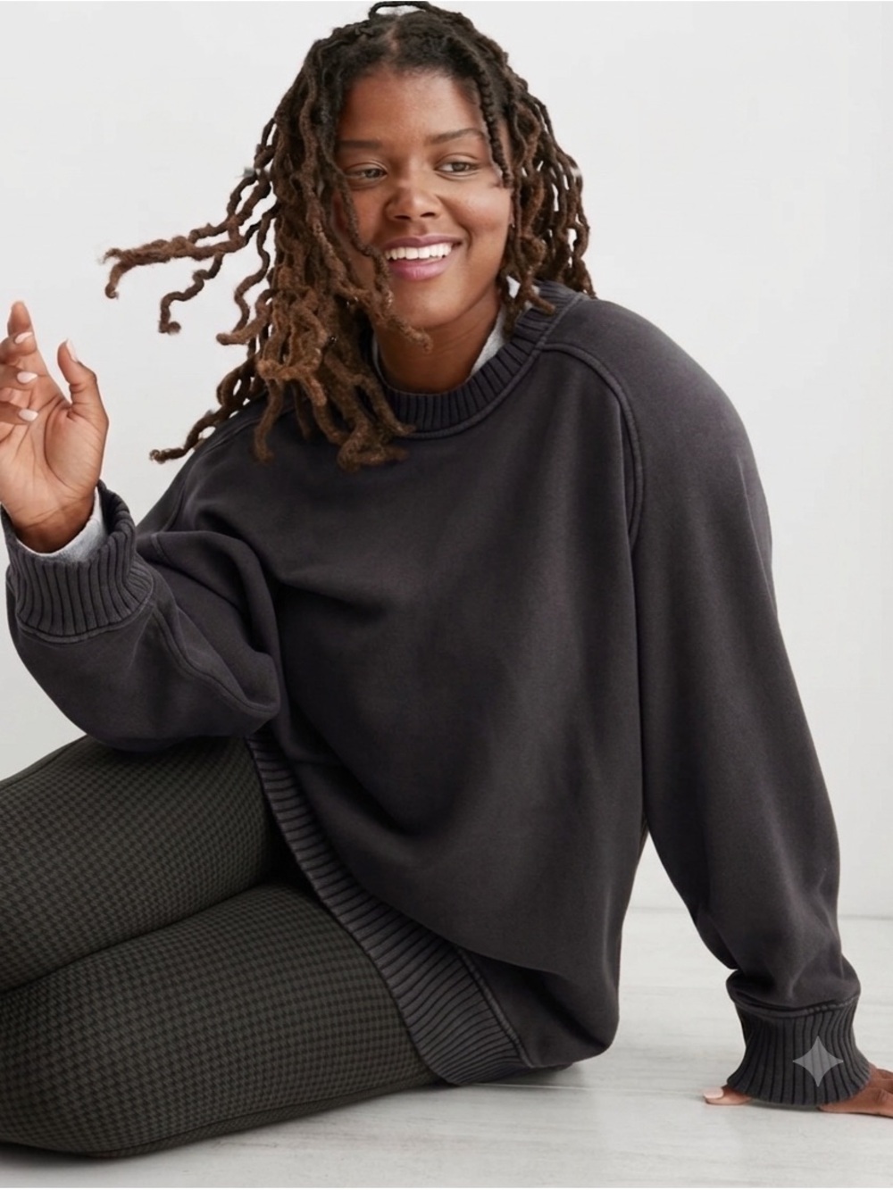 Aerie Cozy Down-To-Earth Crewneck Sweatshirt - #303